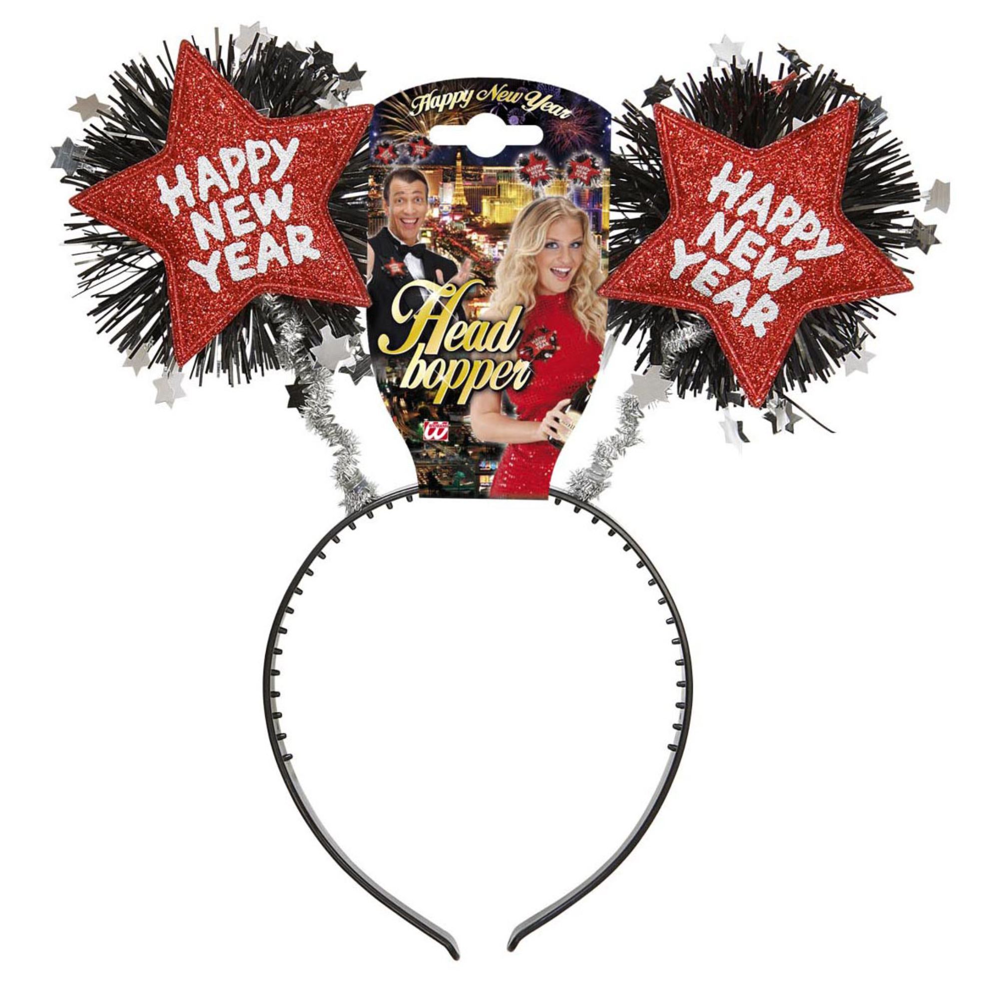 Diadeem happy new year met rode sterren