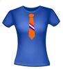 foto 6 oranje stropdas met Nederlandse vlag t-shirt korte mouw 