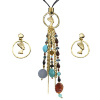 Cleopatra set oorbellen en ketting