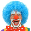 Pruik clown blauw