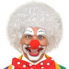 Pruik clown wit