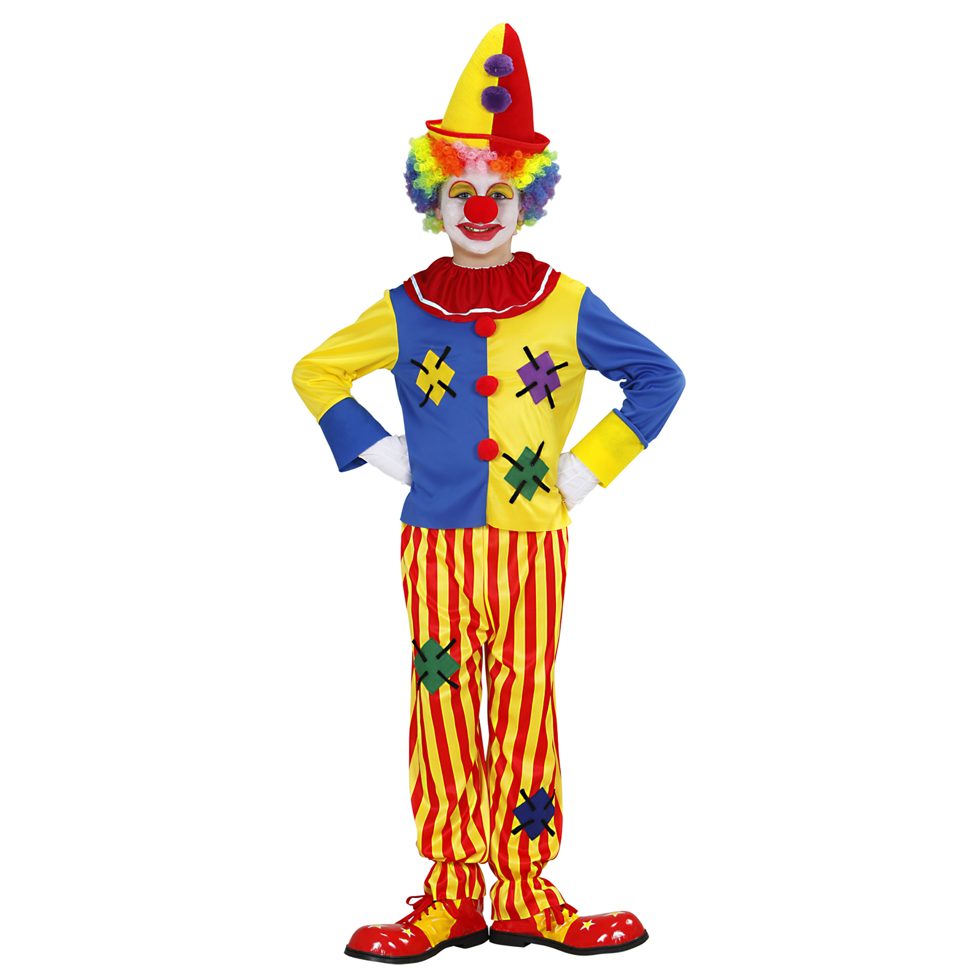 Clowns broek en jas kind clownspak