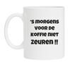 foto 1 's morgens voor de koffie niet zeuren mok