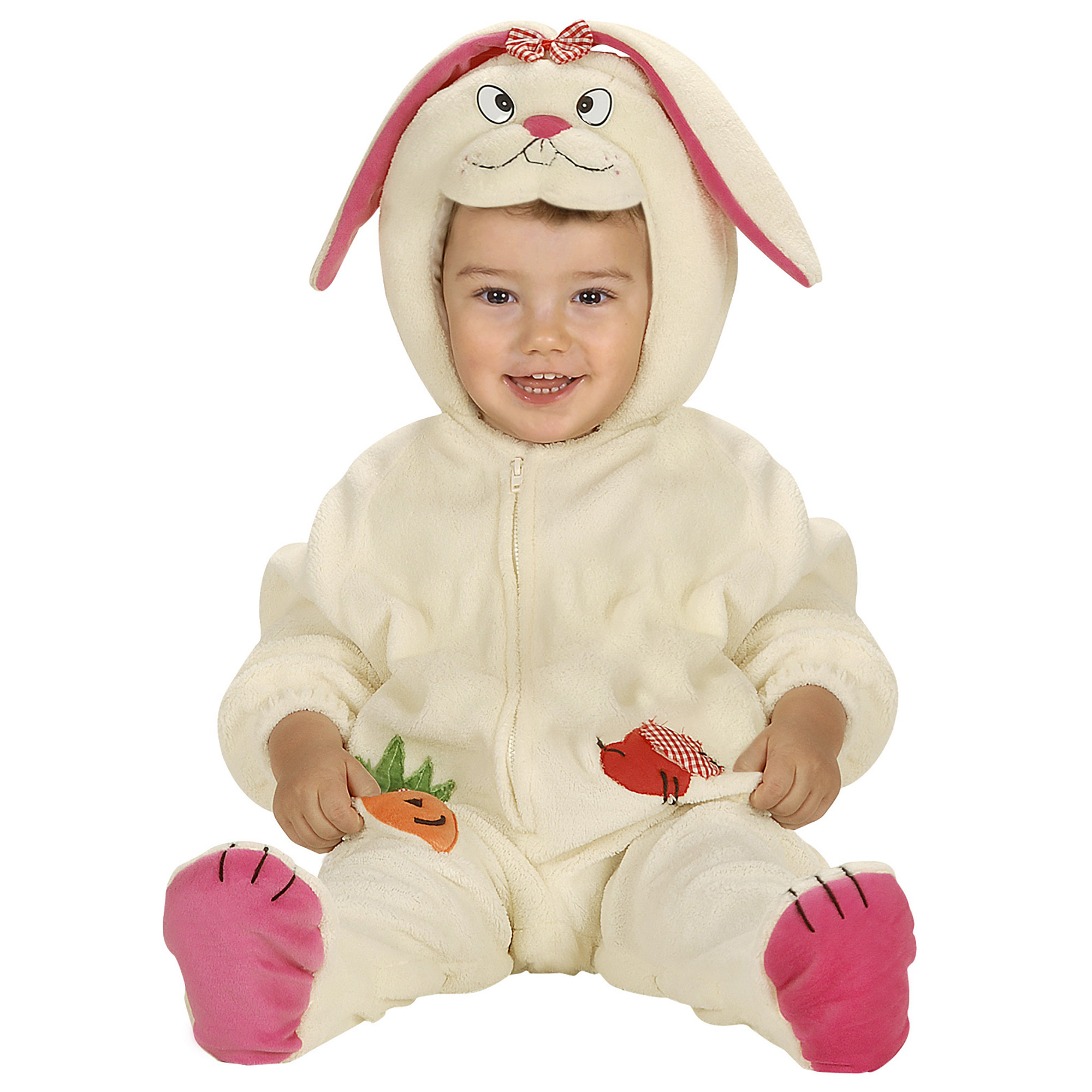 Baby konijn jumpsuit en konijnenmuts