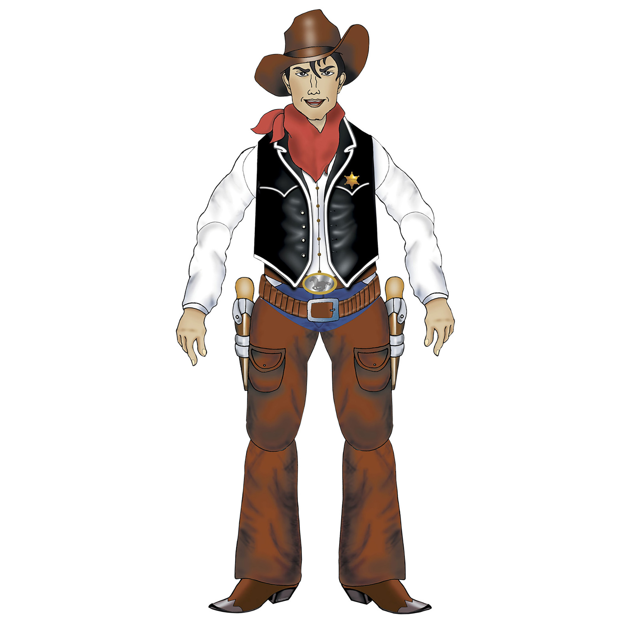 Decoratie cowboy 135cm