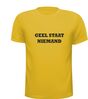 foto 1 Geel staat niemand t-shirt korte mouw