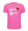foto 11 Make love not war t-shirt korte mouw