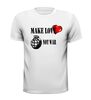foto 13 Make love not war t-shirt korte mouw