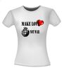 foto 14 Make love not war t-shirt korte mouw