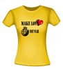 foto 16 Make love not war t-shirt korte mouw