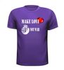 foto 3 Make love not war t-shirt korte mouw