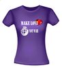 foto 4 Make love not war t-shirt korte mouw