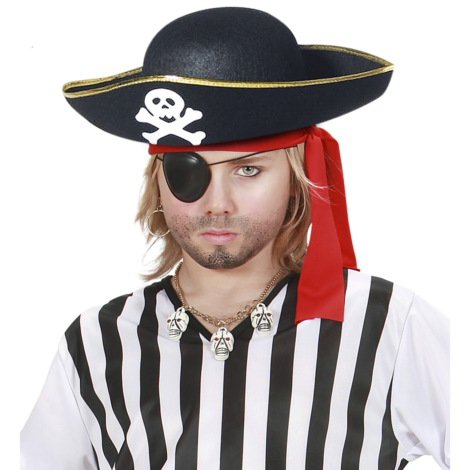 Piratenhoed Kind Zwart Populair - Ooms Feestwinkel