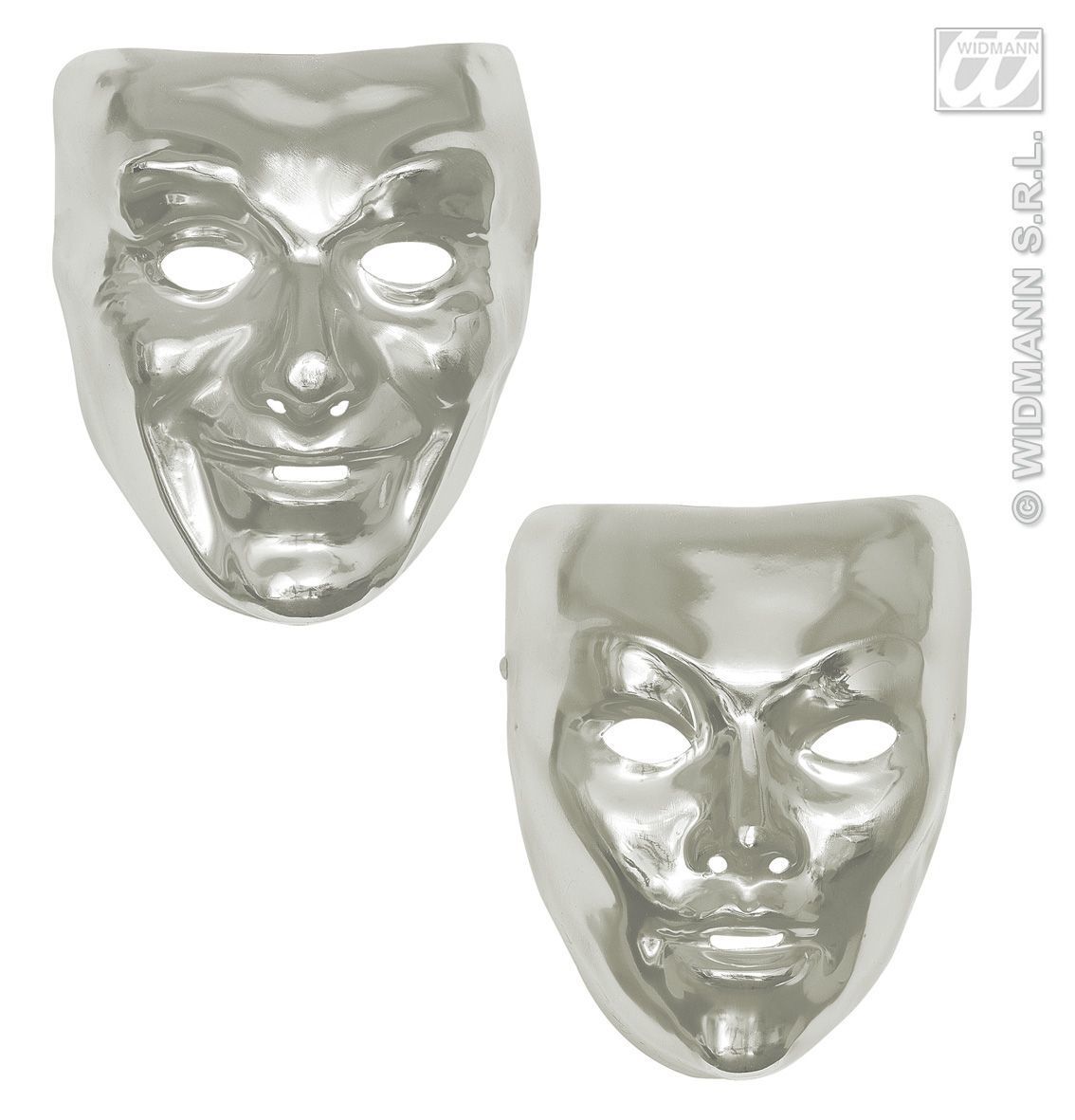 Plastic zilver masker