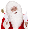 foto 1 Pruik wit met baard kapitein kerstman tovernaar