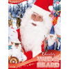 foto 2 Pruik wit met baard kapitein kerstman tovernaar