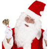 foto 3 Pruik wit met baard kapitein kerstman tovernaar