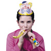 foto 2 feesthoedjes kind clown verpakking per 6 stuk
