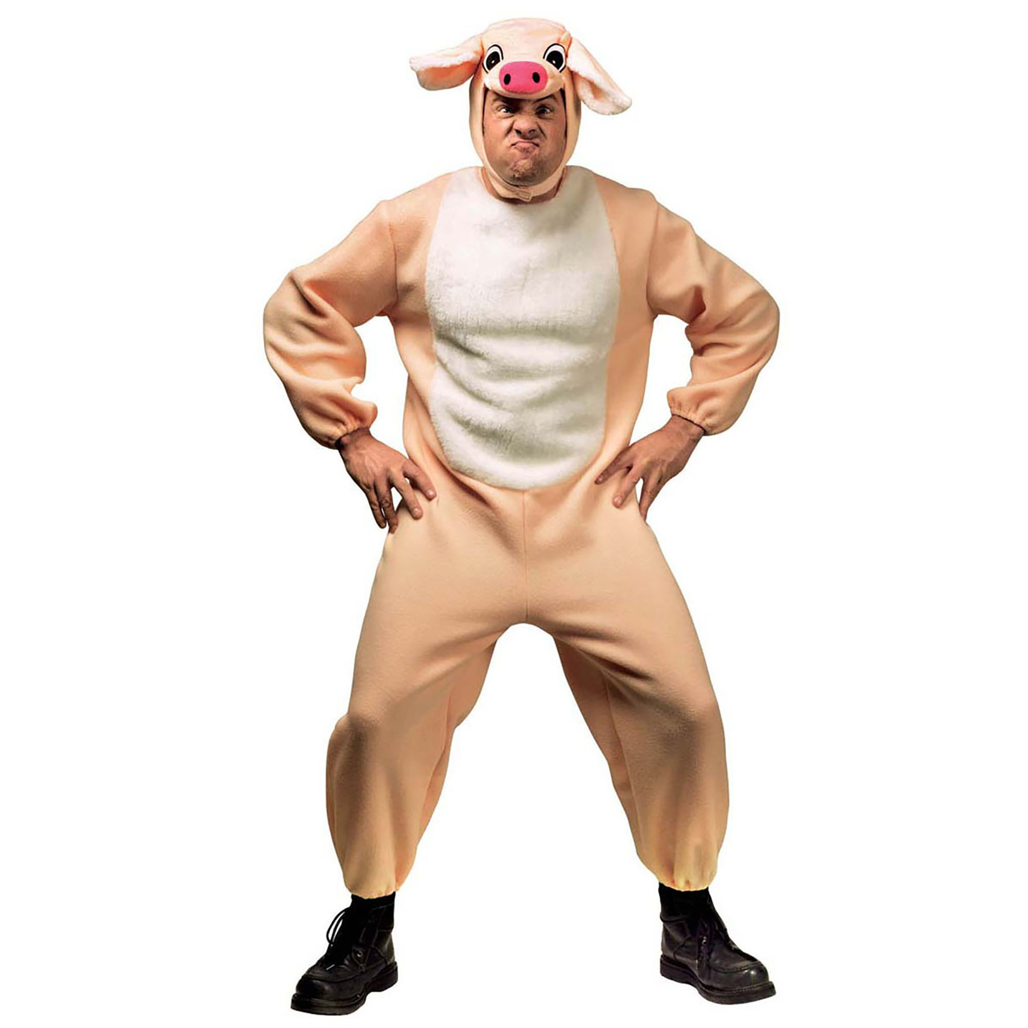 kostuum varken volwassen met varkensmuts