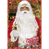 foto 2 Maak de Kerstmagie compleet met een authentieke witte pruik inclusief baard snor en wenkbrauwen voor de ultieme Kerstman look