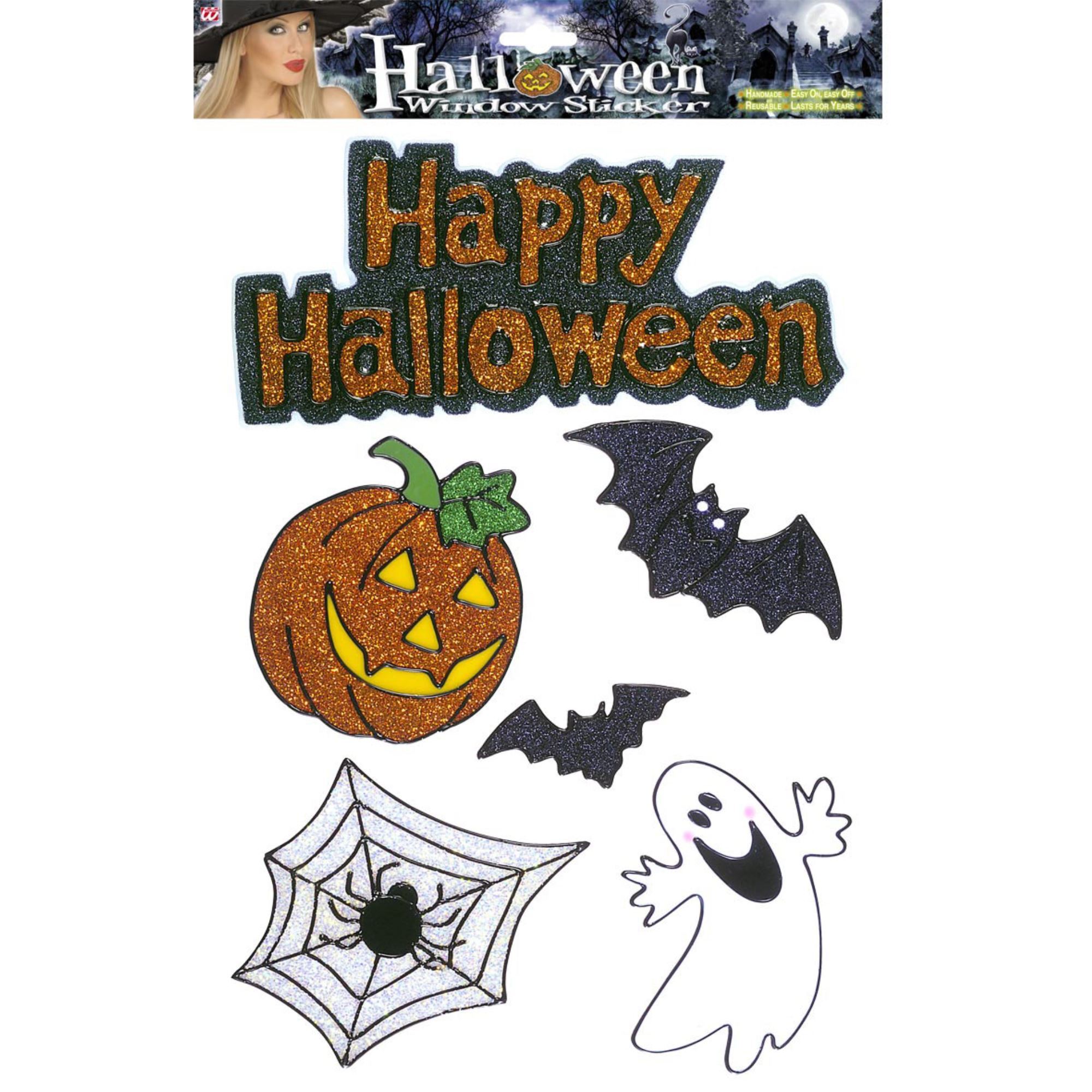 raamstickers happy halloween