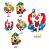 verpakking van 6 roltongen clown