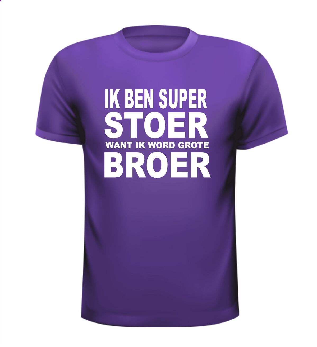 Verrassend Ik ben super stoer want ik word grote broer t-shirt RZ-64