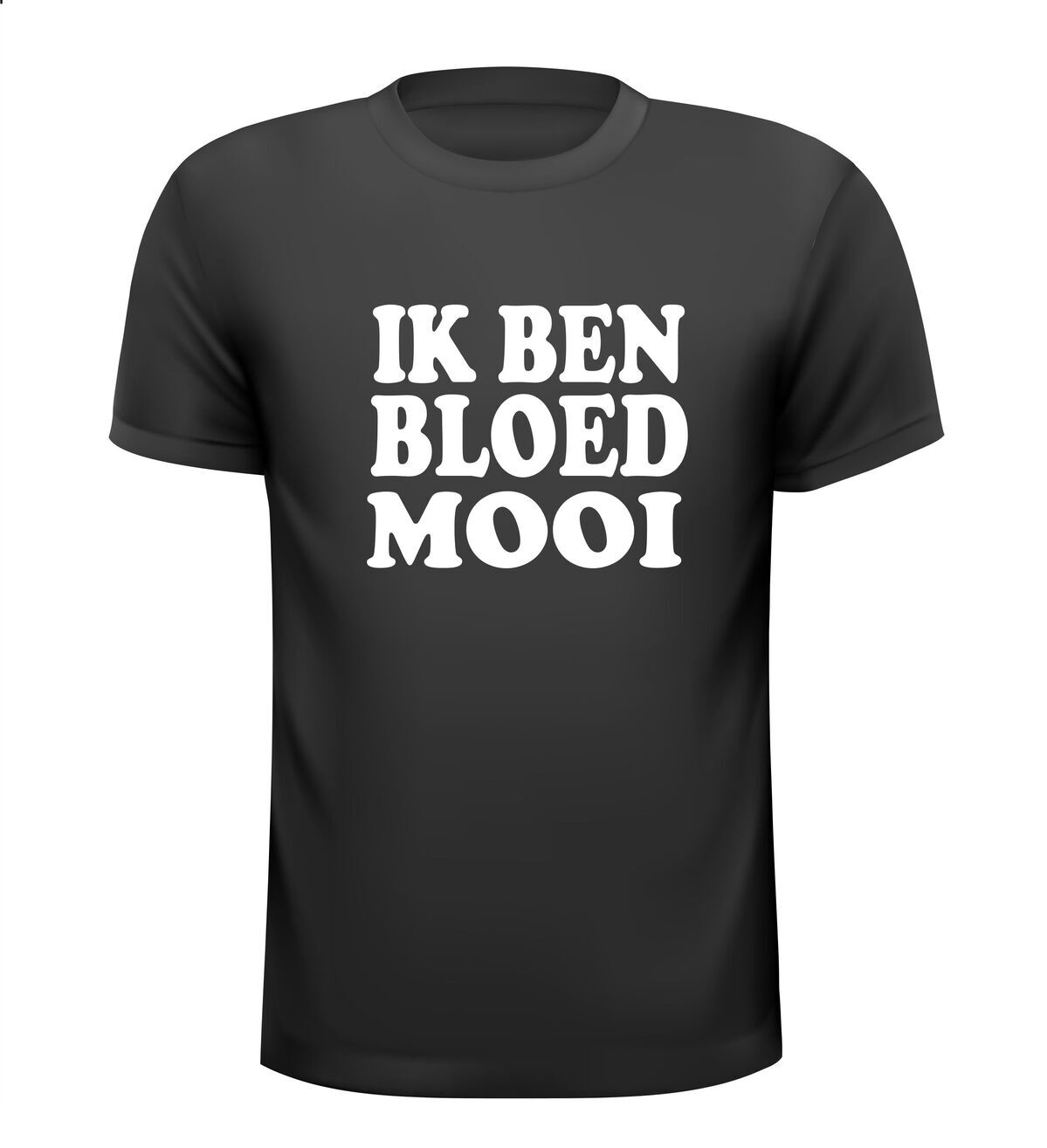 fun t-shirt korte mouw ik ben bloed mooi