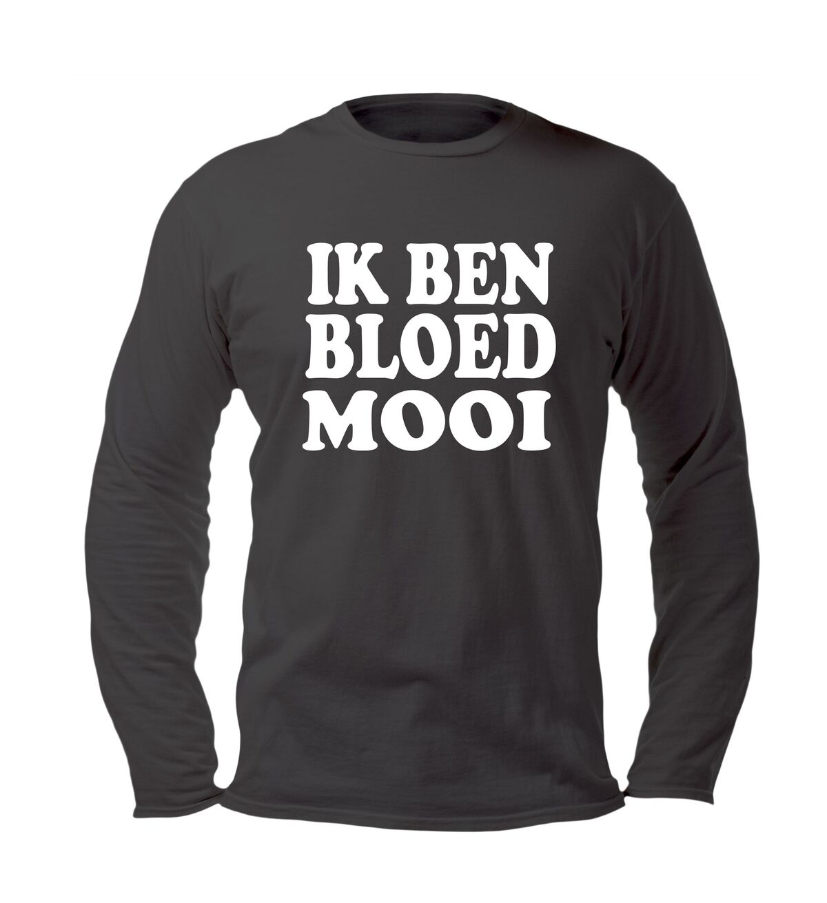 fun t-shirt lange mouw ik ben bloed mooi