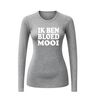 foto 8 fun t-shirt lange mouw ik ben bloed mooi