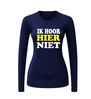 foto 7 t-shirt lange mouw ik hoor hier niet