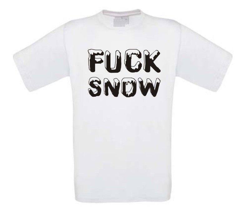 fuck snow t-shirt korte mouw
