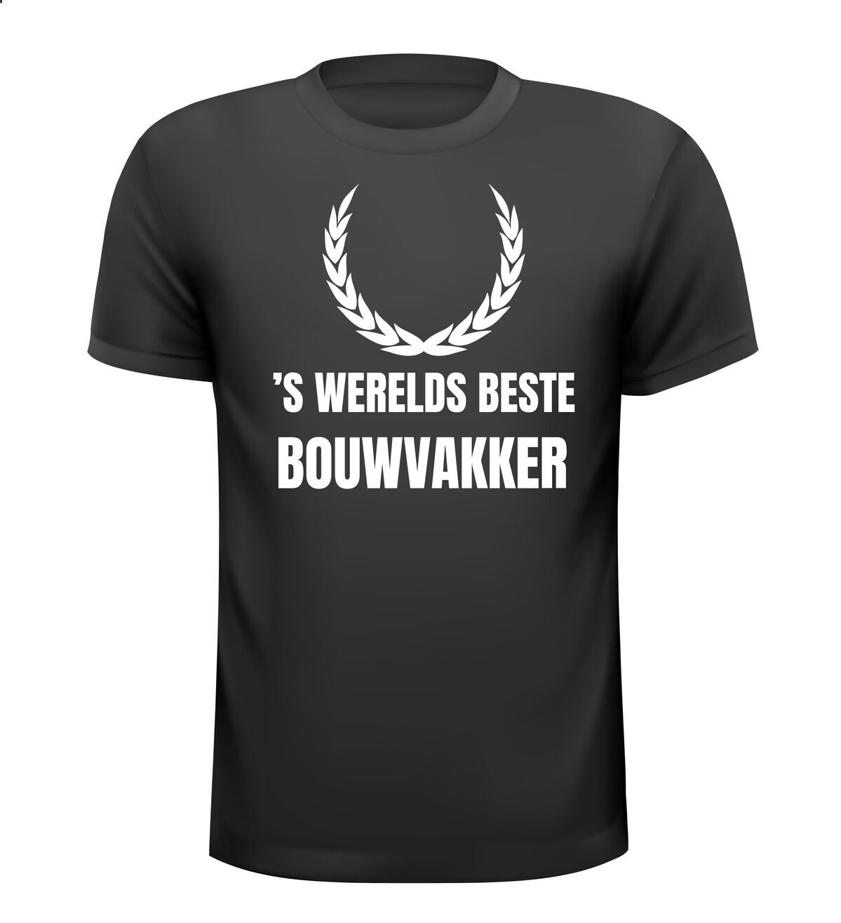 fun t-shirt korte mouw s werelds beste bouwvakker