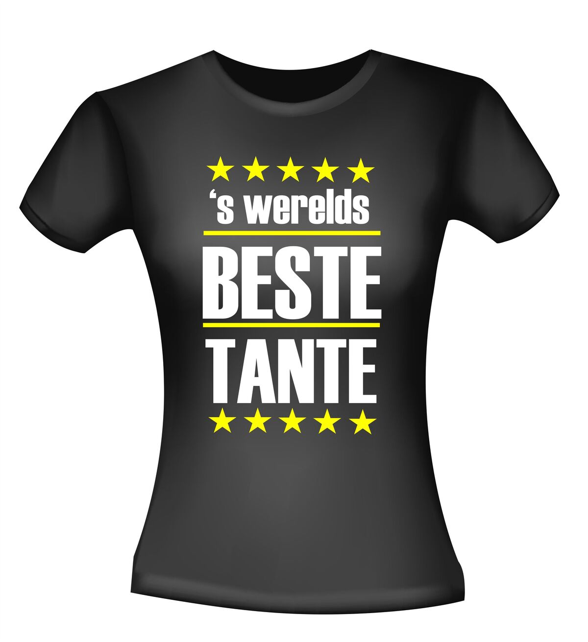 fun t-shirt korte mouw s werelds beste tante