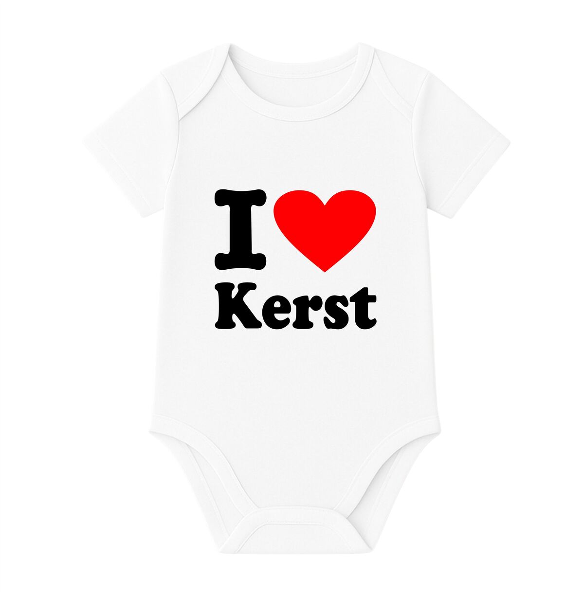 i love kerst romper wit