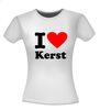 foto 10 i love kerst t-shirt korte mouw