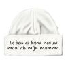 foto 2 babymutsjes ik ben al bijna net zo mooi als mijn mamma