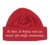 foto 3 babymutsjes ik ben al bijna net zo mooi als mijn mamma