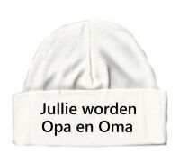 Babymutsjes jullie worden opa en oma Babymutsjes jullie worden opa en oma