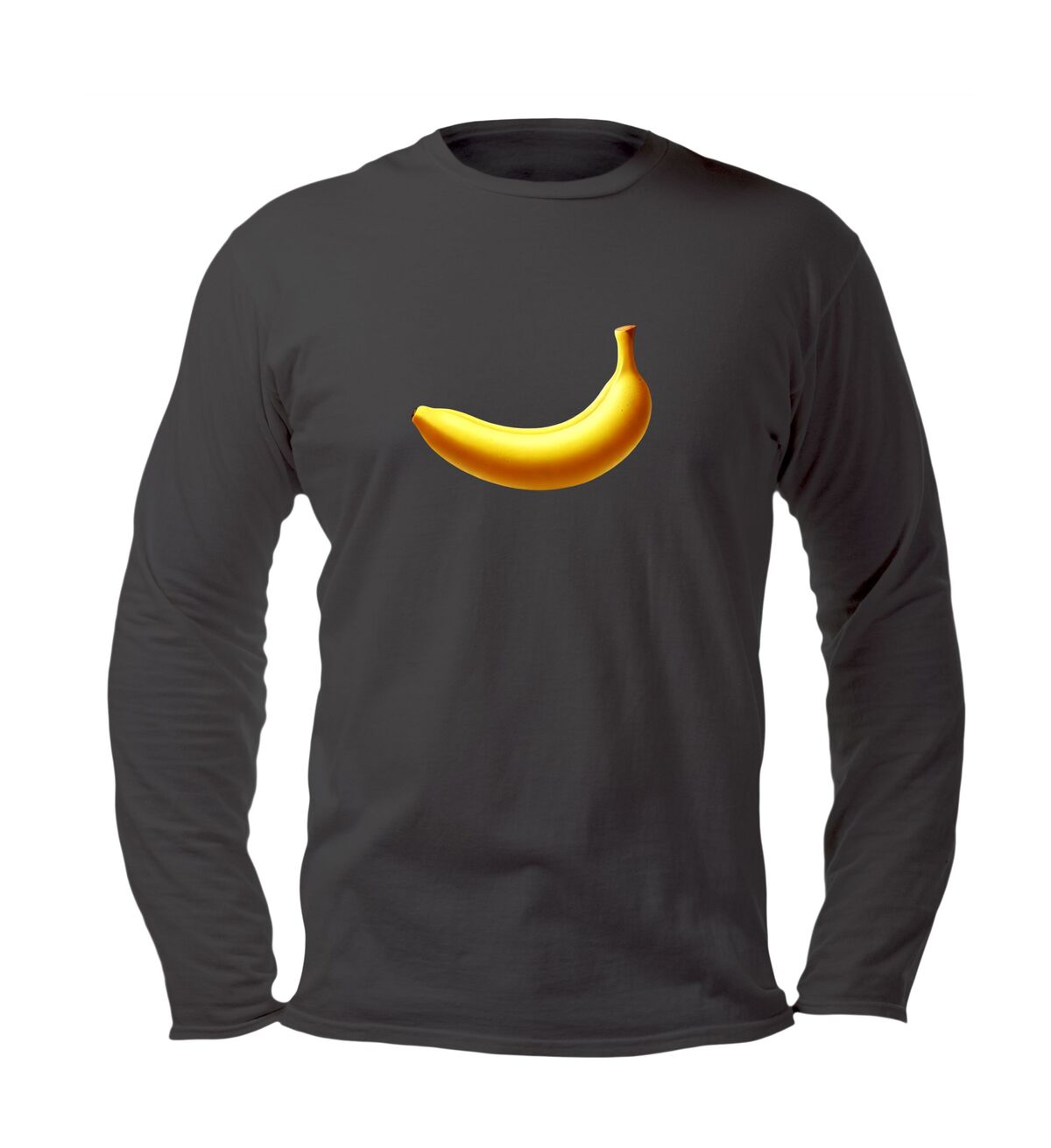 banaan t-shirt lange mouw