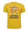 foto 15 gelukkig nieuwjaar champagneglazen t-shirt korte mouw