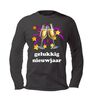 foto 1 gelukkig nieuwjaar champagneglazen t-shirt lange mouw