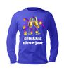 foto 2 gelukkig nieuwjaar champagneglazen t-shirt lange mouw