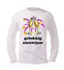 foto 4 gelukkig nieuwjaar champagneglazen t-shirt lange mouw