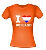foto 2 i love holland t-shirt hollands vlag korte mouw oranje