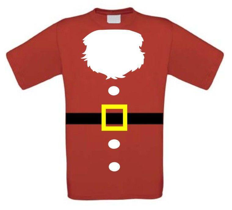 kerstman t-shirt korte mouw