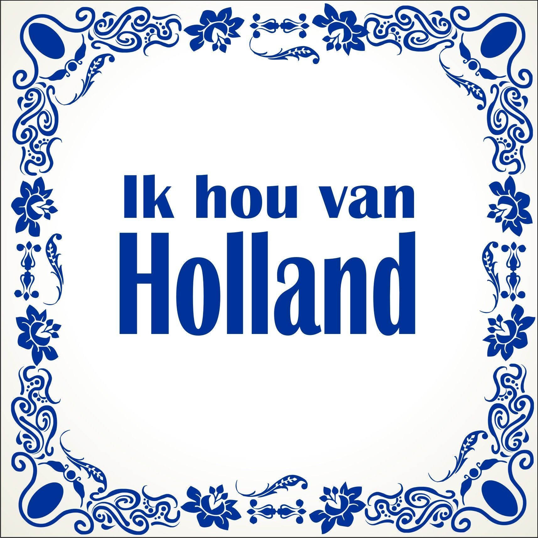 spreukentegel ik hou van holland