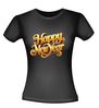 foto 2 t-shirt korte mouw happy new year in 3d letters