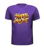 foto 3 t-shirt korte mouw happy new year in 3d letters