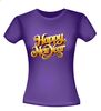 foto 4 t-shirt korte mouw happy new year in 3d letters